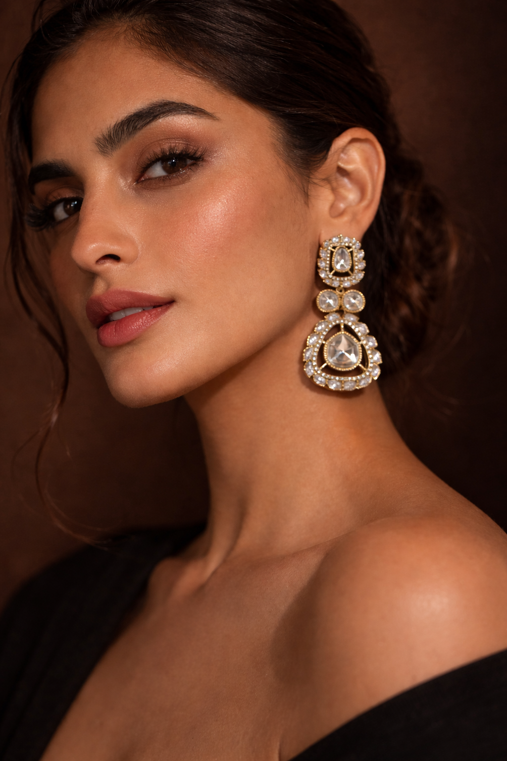 Aurelia Pearl Crystal Earrings