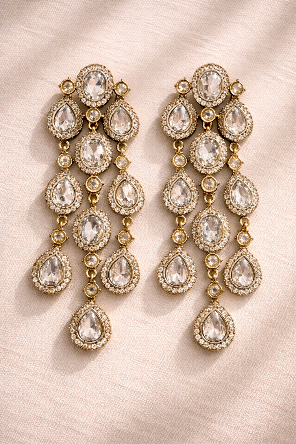 Celestia Crystal Cascade Earrings