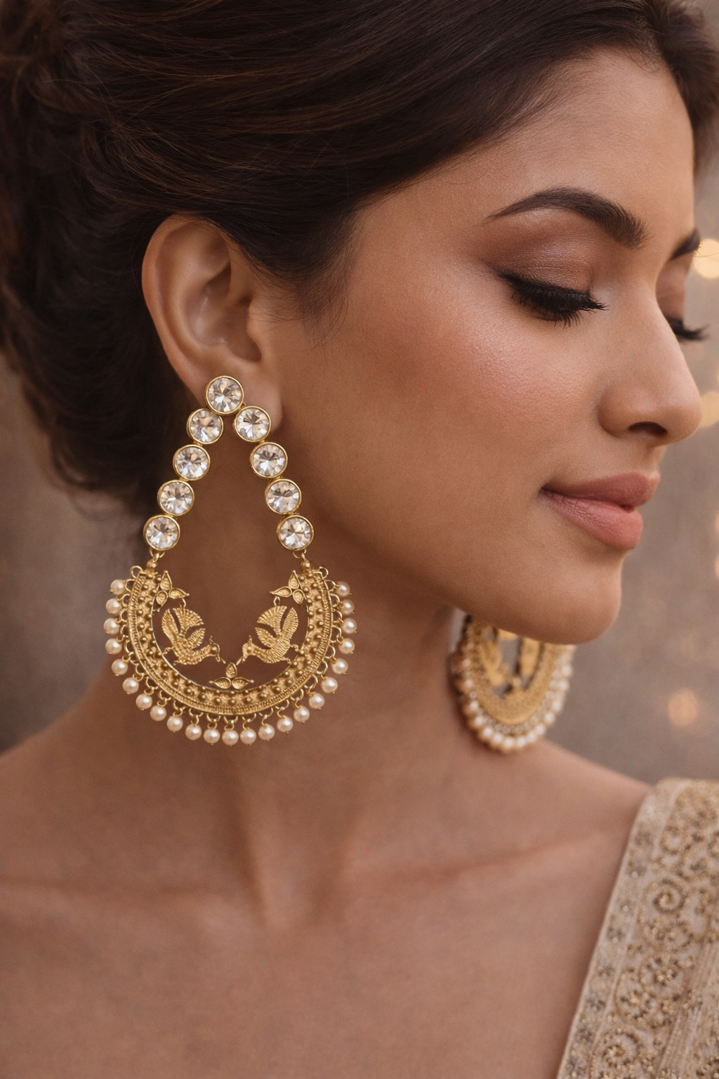 Noor Meher Chandbali Earrings