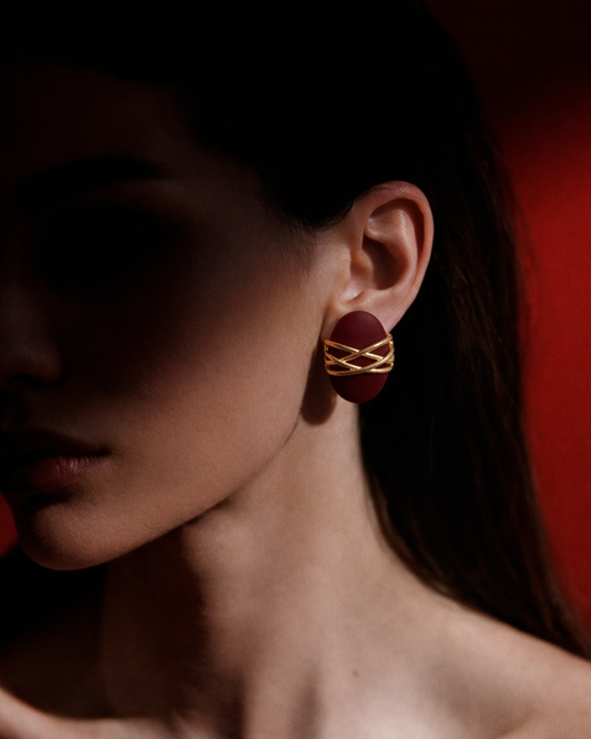 Noir & Rouge Aurelia Studs