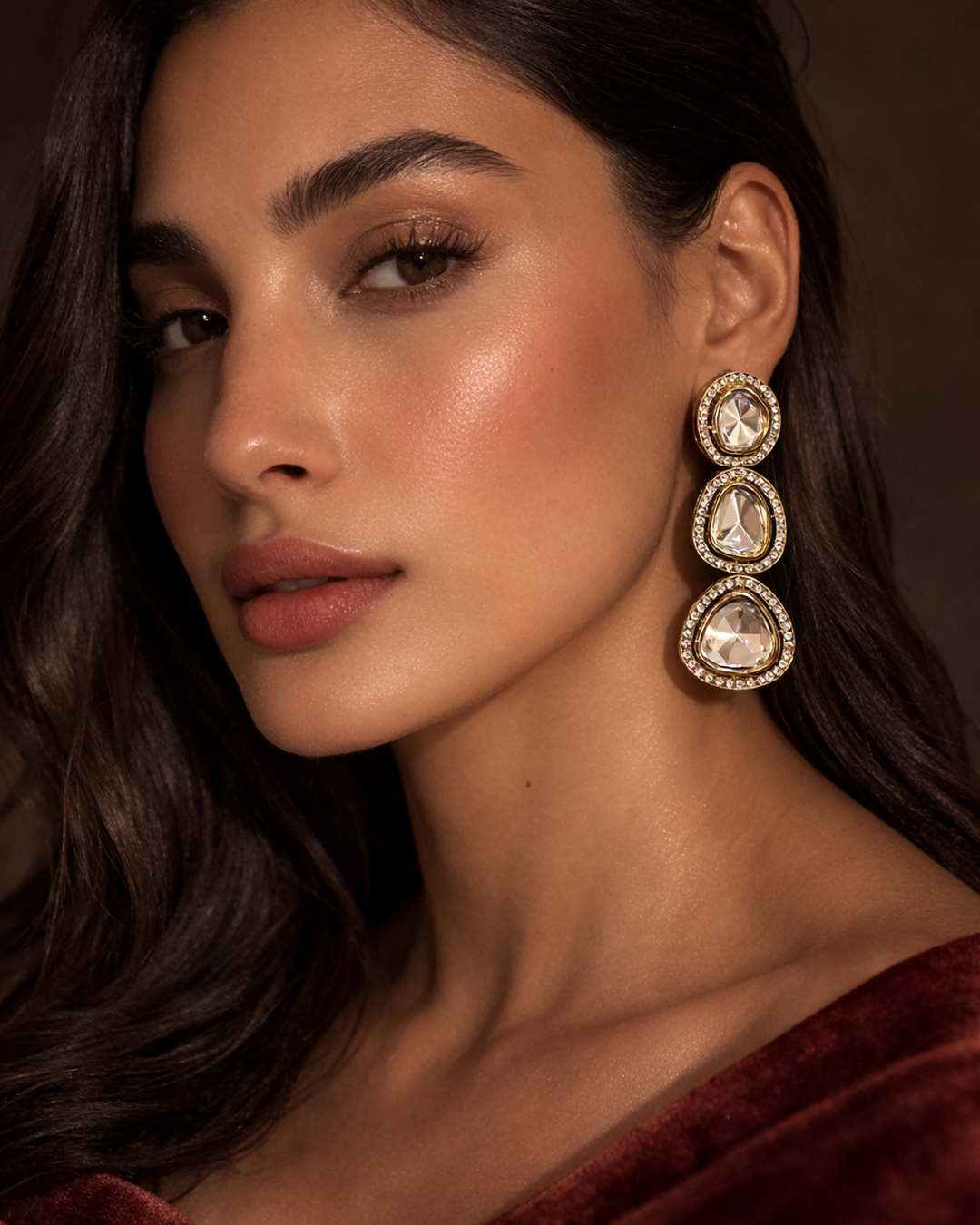 Aurelia Crystal Cascade Earrings