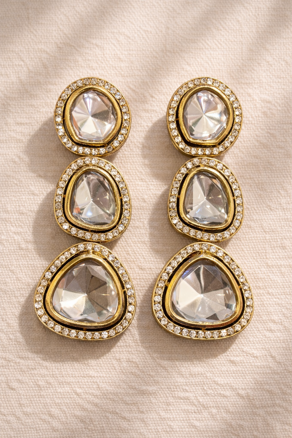 Aurelia Crystal Cascade Earrings