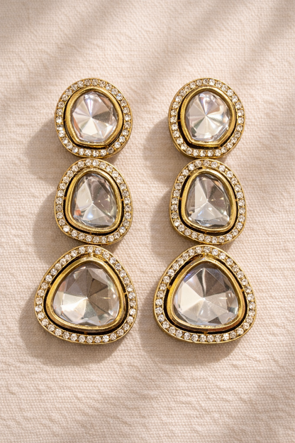 Aurelia Crystal Cascade Earrings