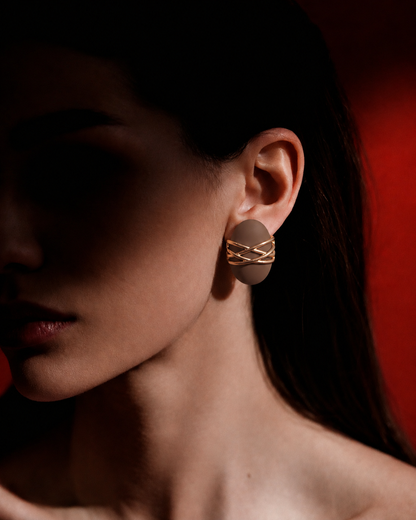 Noir & Rouge Aurelia Studs