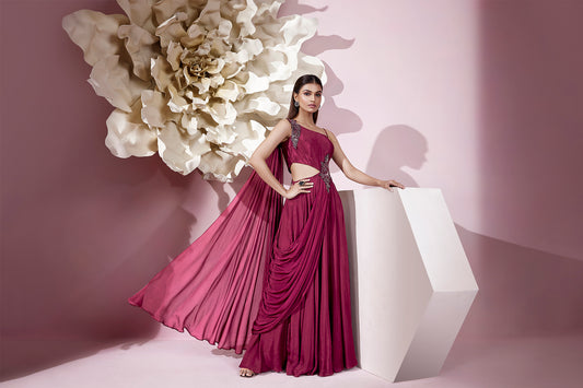 Burgundy Veil