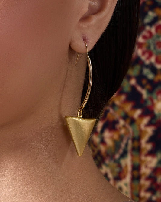 Anchor gold earrings