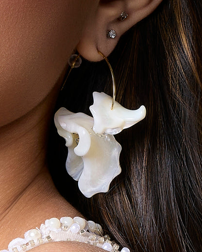 Petaline Blossom Hoops
